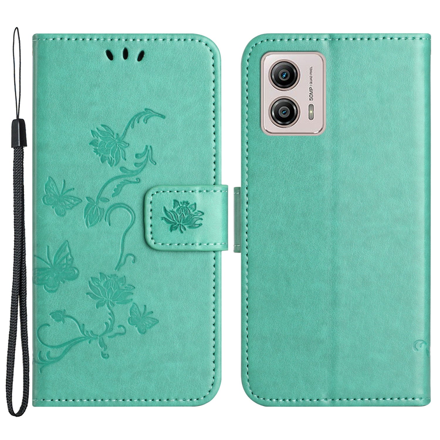 For Motorola Moto G73 5G Imprinted Butterfly Flower PU Leather Wallet Cover Flip Stand Phone Case with Strap For Motorola Moto G73 5G Imprinted Butterfly Flower PU Leather Wallet Cover Flip Stand Phone Case with Strap